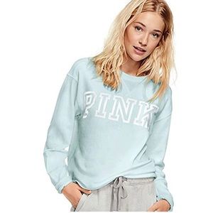 VS Pink Turquoise Campus Crew Sweatshirt